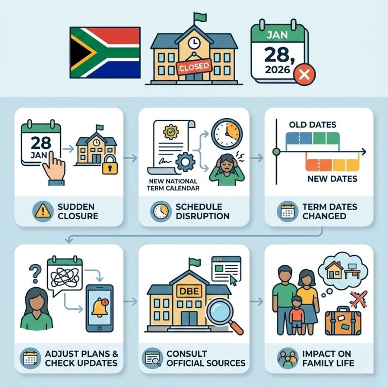 SA Schools to Close on 28 January