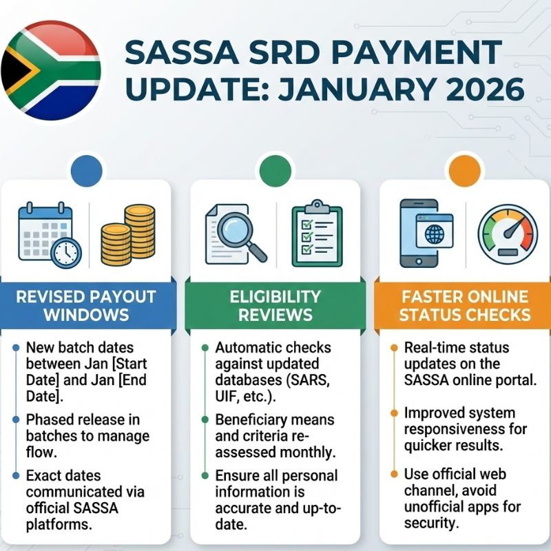 SASSA SRD Payment Dates January 2026